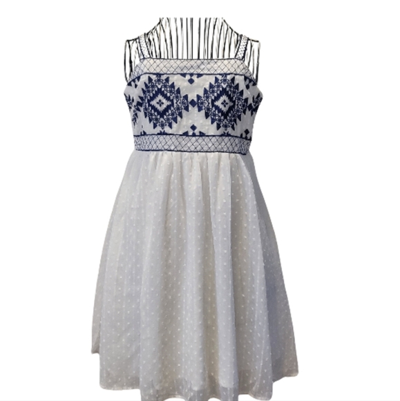 SHEIN VCAY Geometric Pattern Backless Cami Dress Size US Small - Picture 7 of 8